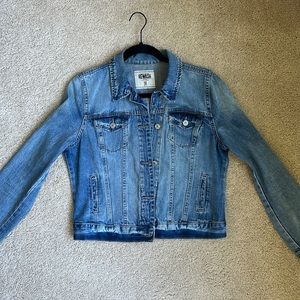Rewards cropped jean jacket